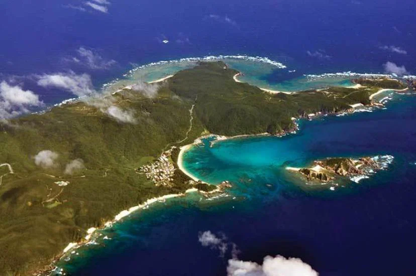 Aerial view of Okinawa