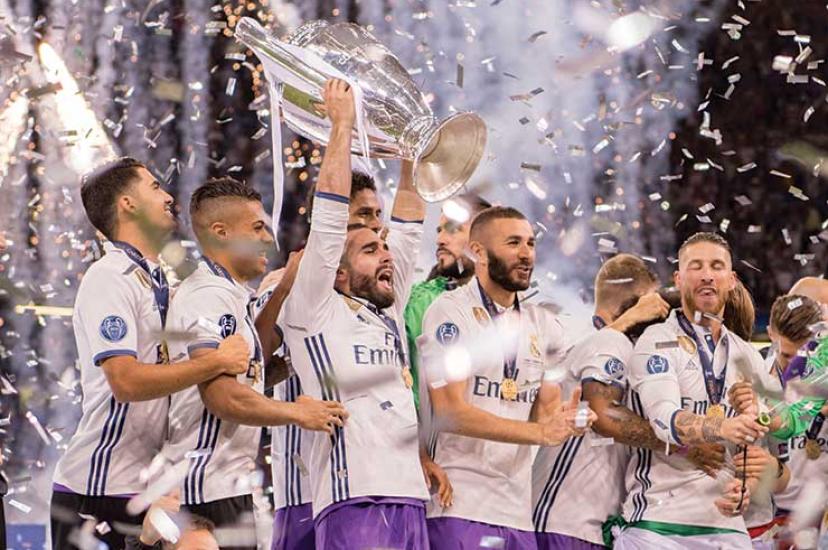 Real Madrid winning the Champions League. Credit: Press Association
