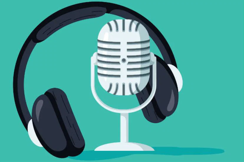 Microphone and headphones