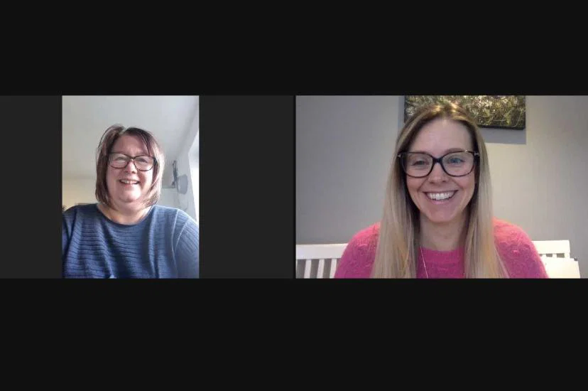 Aspen Travel's Yvonne Montgomery with TTG's Abigail Healy