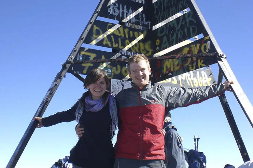 Travellers at Morocco's Mount Toubkal