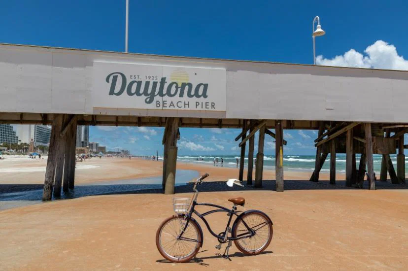 Hiring a bike enables you to explore Daytona Beach at a more leisurely pace (Credit: Peter Ellegard)