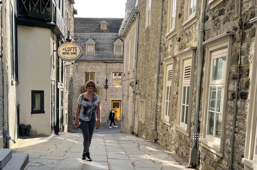 Suzanne Barney spent time exploring Quebec and Montreal after winning a trip to Canada
