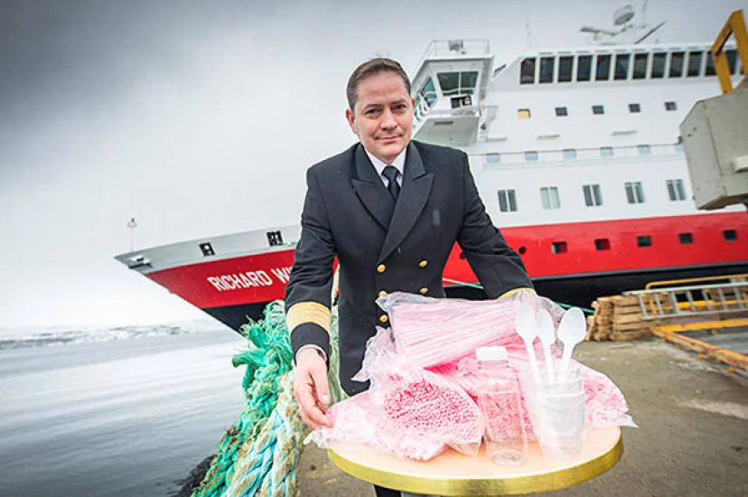 Hurtigruten has banned single-use plastics on its ships and land-based operations to help turn the tide on plastic usage