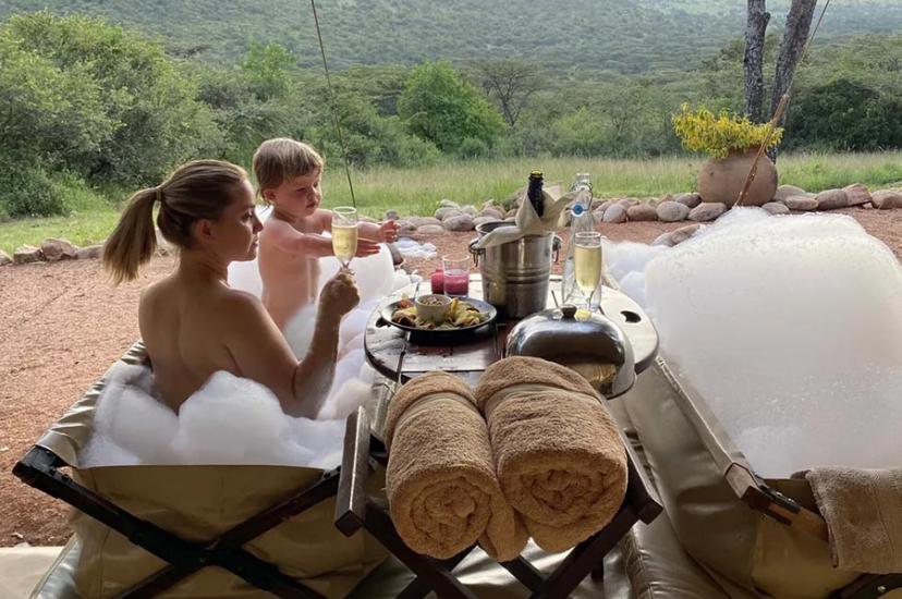 Safari bath USE FOR CORAL TREE TRAVEL ONLY