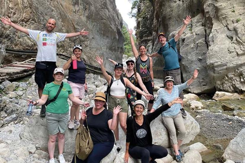 Some of the TTG Sustainable Travel Ambassadors on a special fam in Crete 
