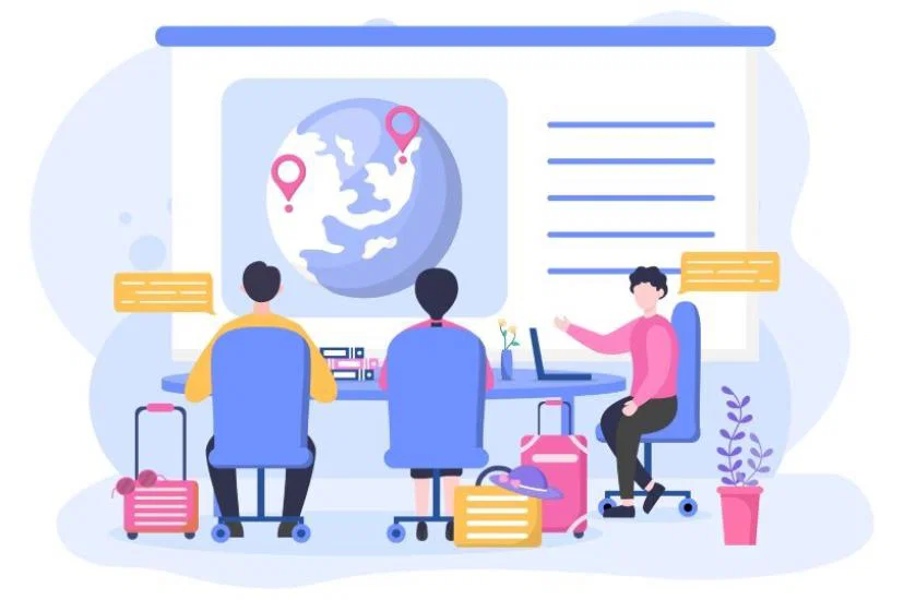 travel agent training illustration iStock
