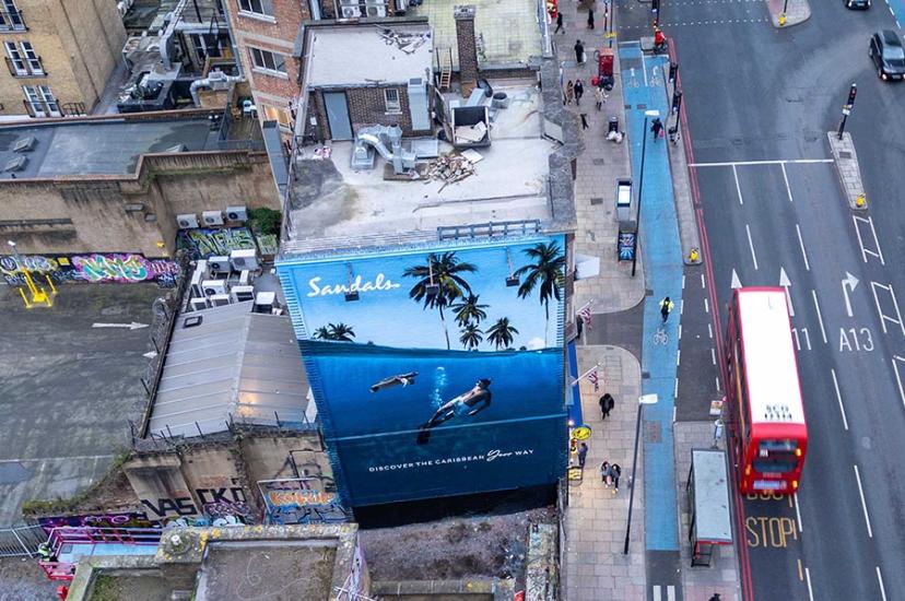 Sandals mural