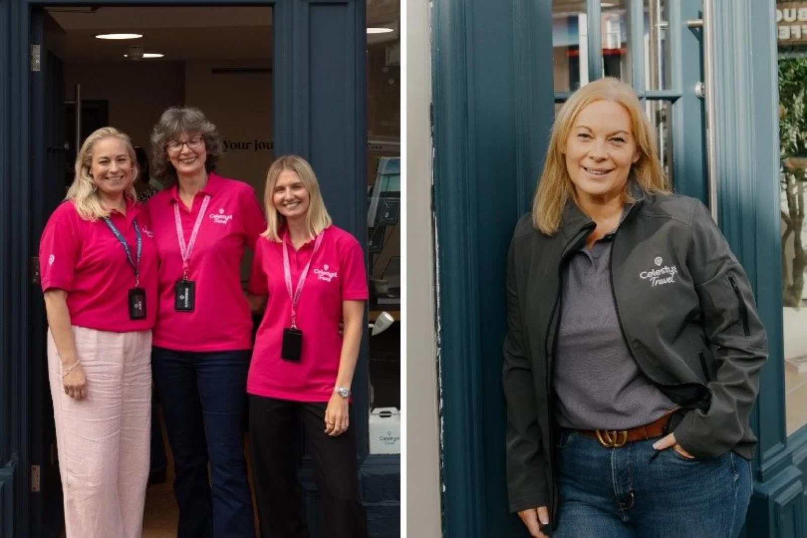 New Celestyal Travel staff with the brand's managing director Janet Parton 