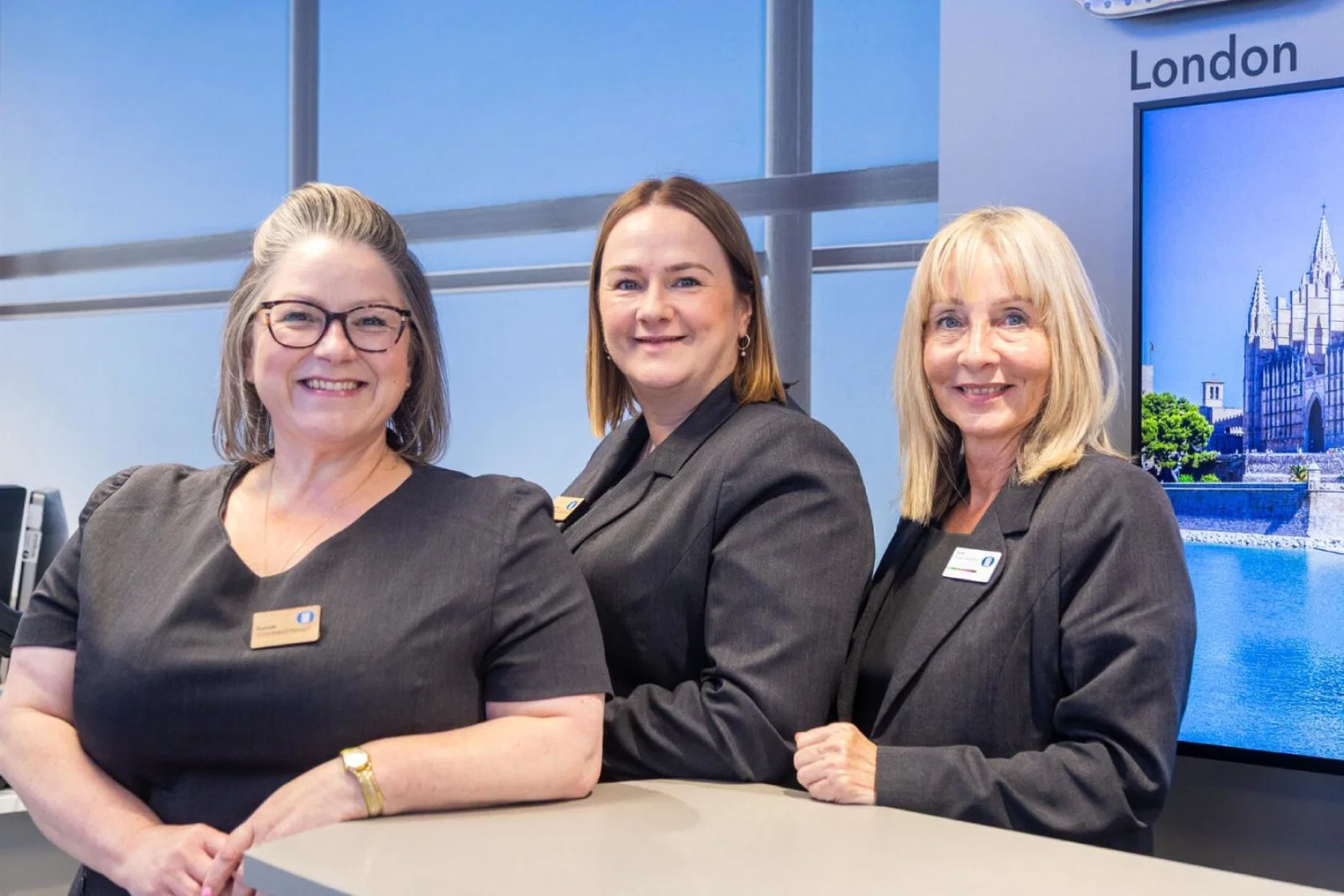 Lincolnshire Co-op's Rachael Bilcliffe (branch manager), Ann Smith (assistant manager) and Julie Evans (travel consultant)