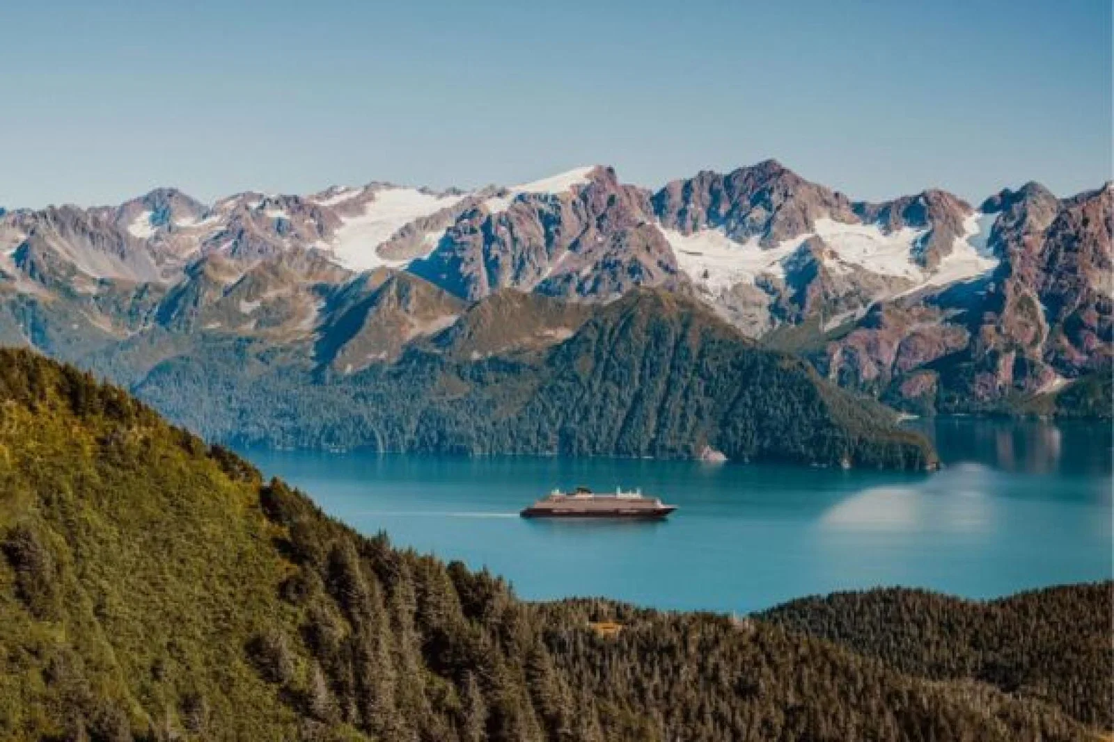 Luxury ship in Alaska 