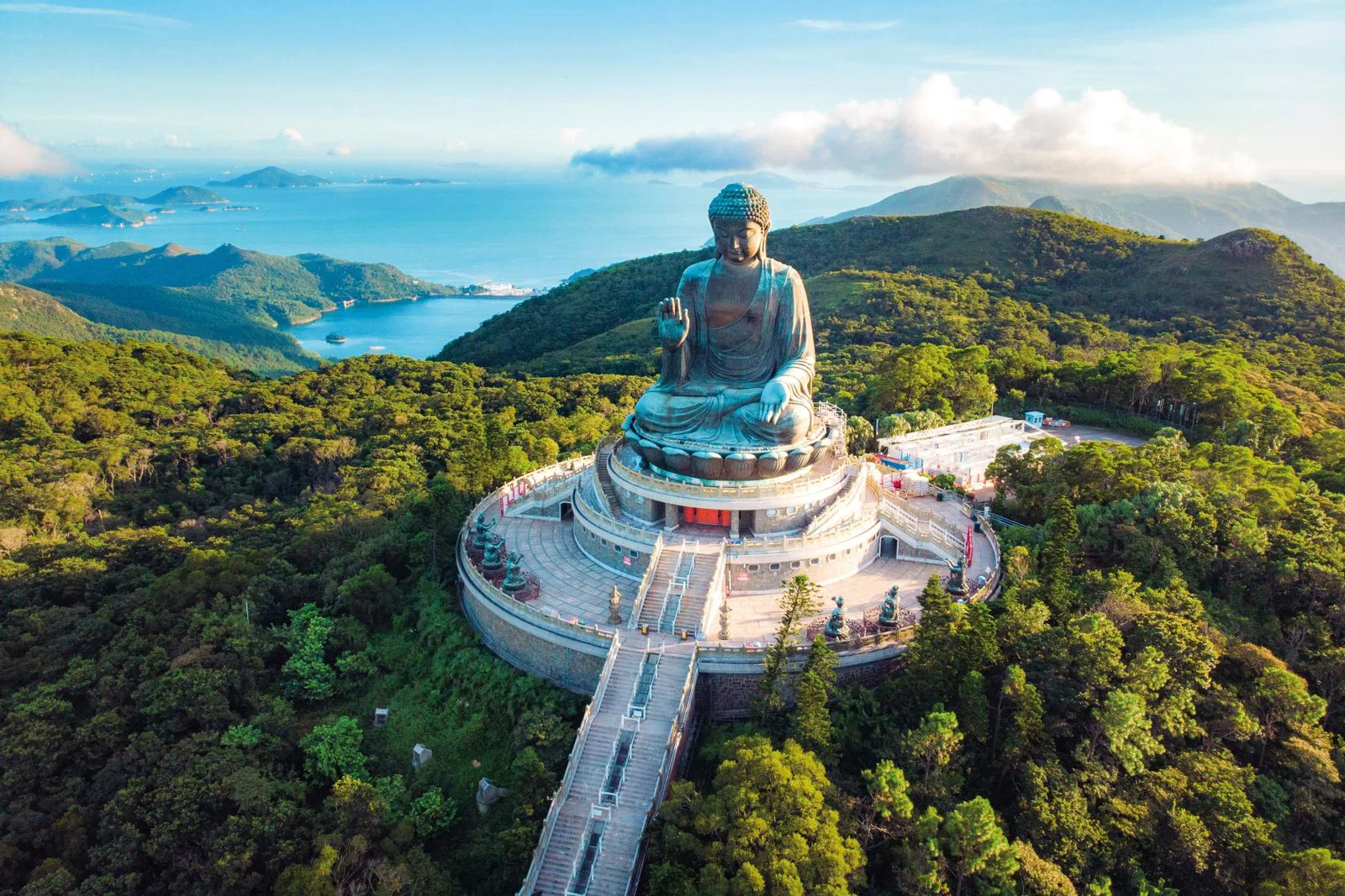 The Big Buddha on Ngong Ping, Lantau Island, Hong Kong 