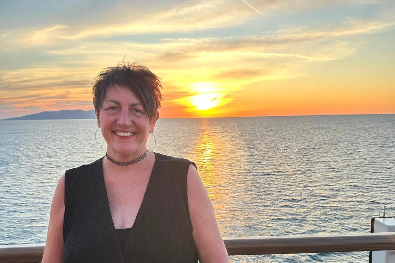 Stewart Travel’s Donna Bicker onboard Silversea's Silver Ray