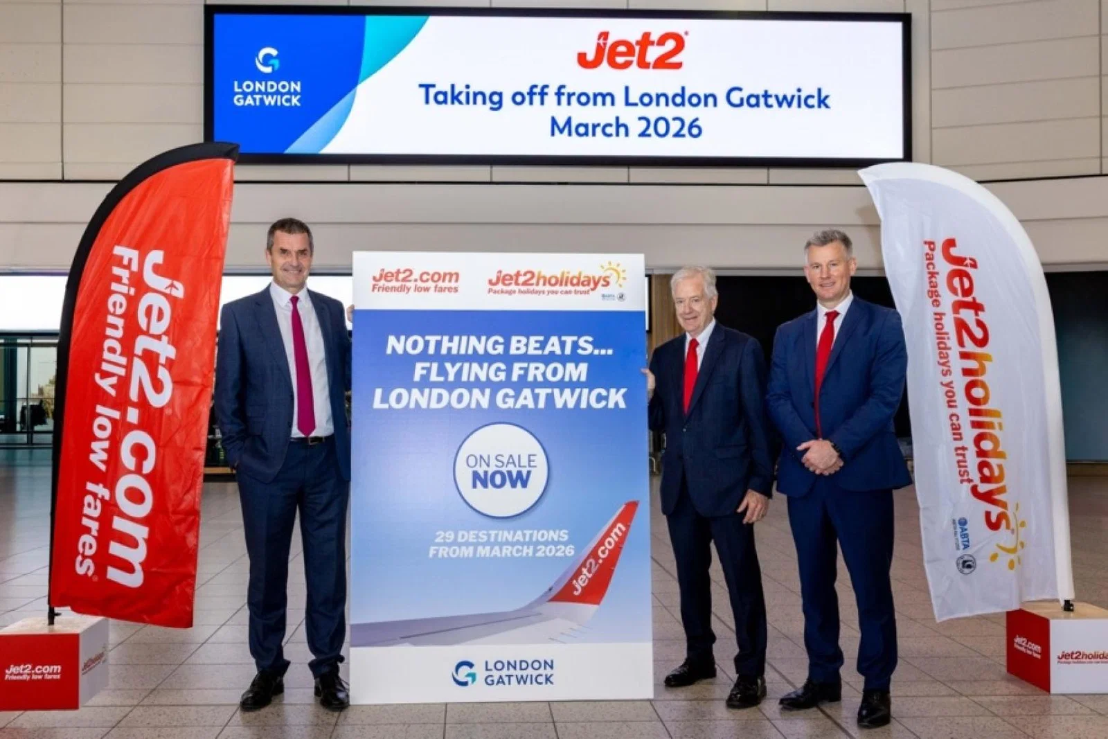 Jet2 is expanding to Gatwick airport