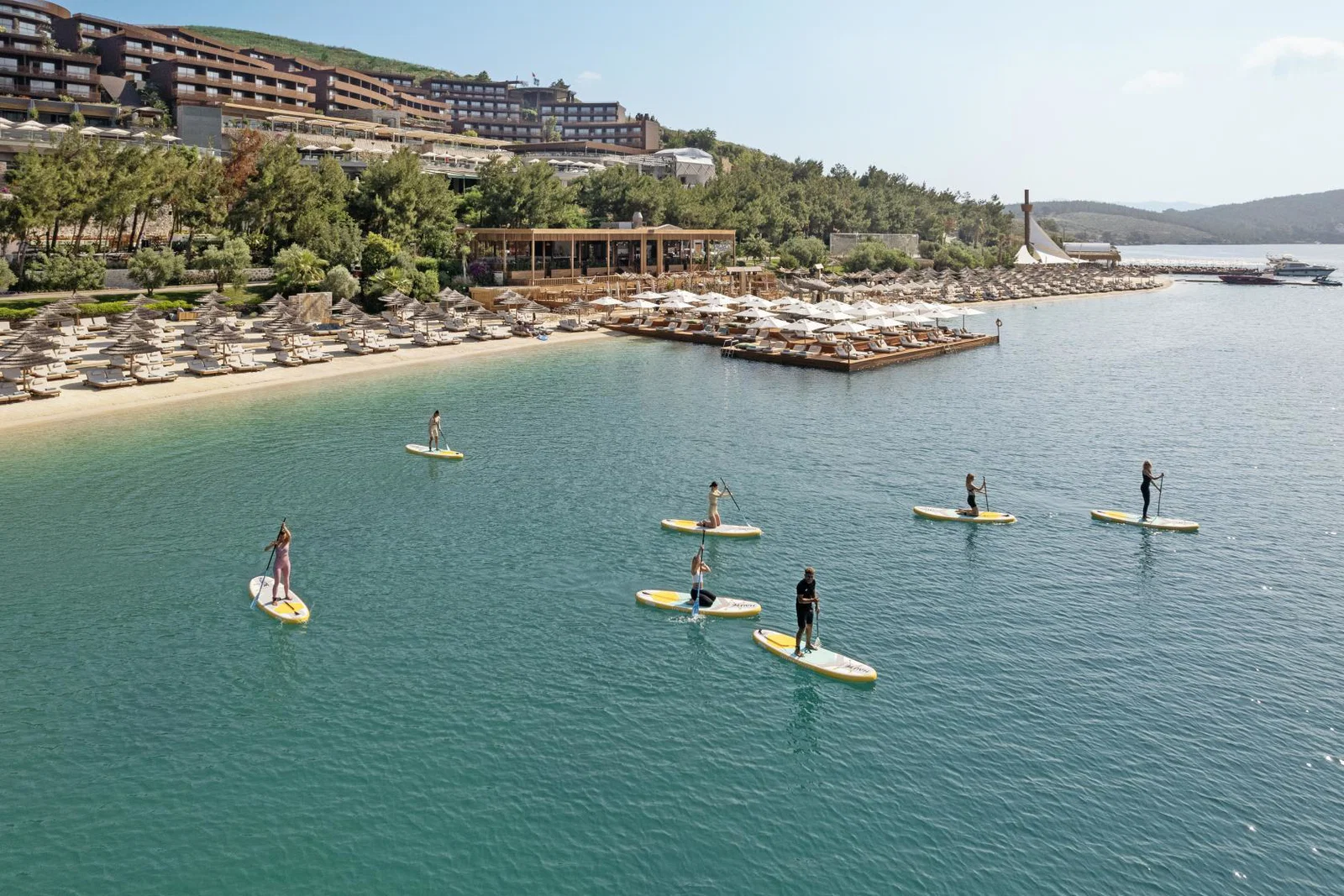 Stand-up paddleboarding at Titanic Luxury Collection Bodrum
