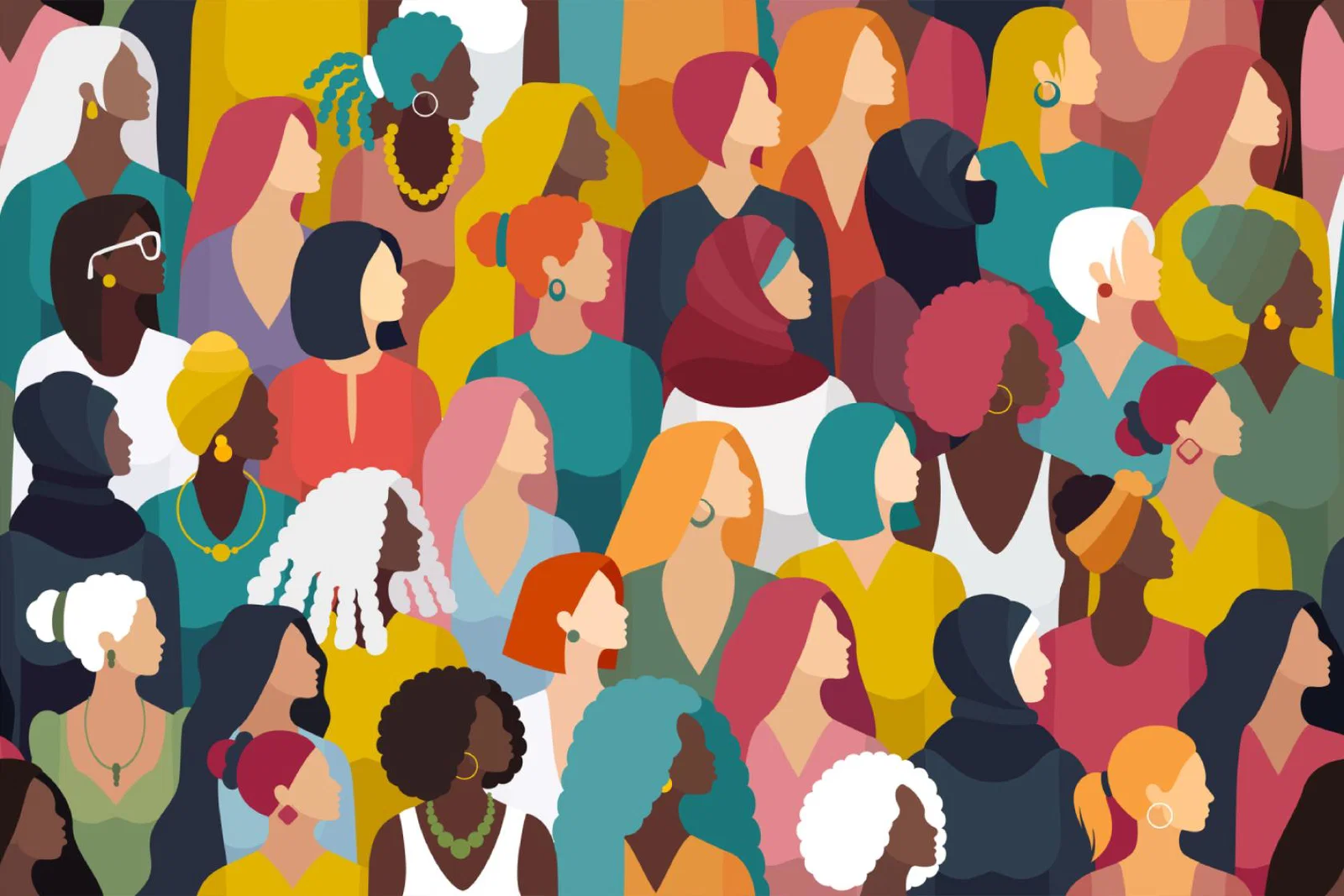 Women representing a range of ethnicities and ages 