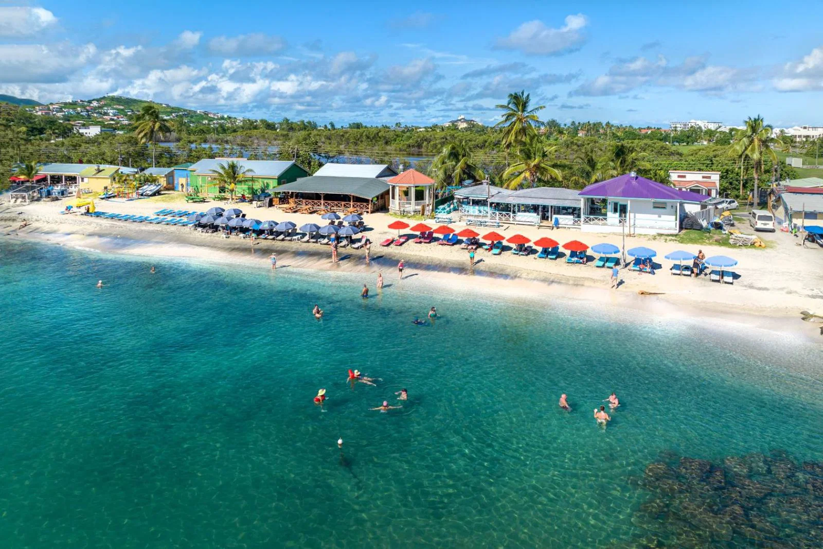 Beachfront resort in St Kitts, the Caribbean