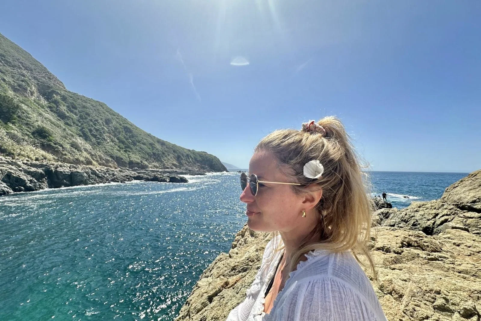 Jennifer Morris at Partington Cove, Monterey County