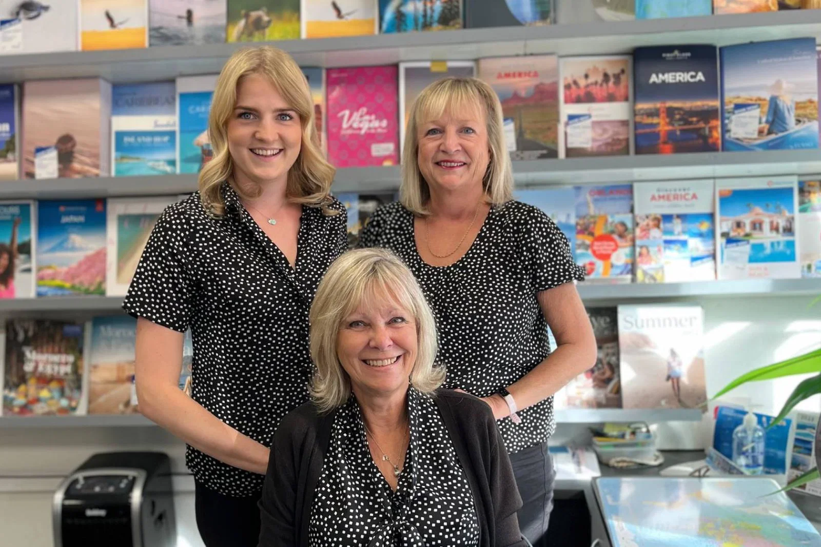 Cheryl, Jessica and Sue at Lancing Travel