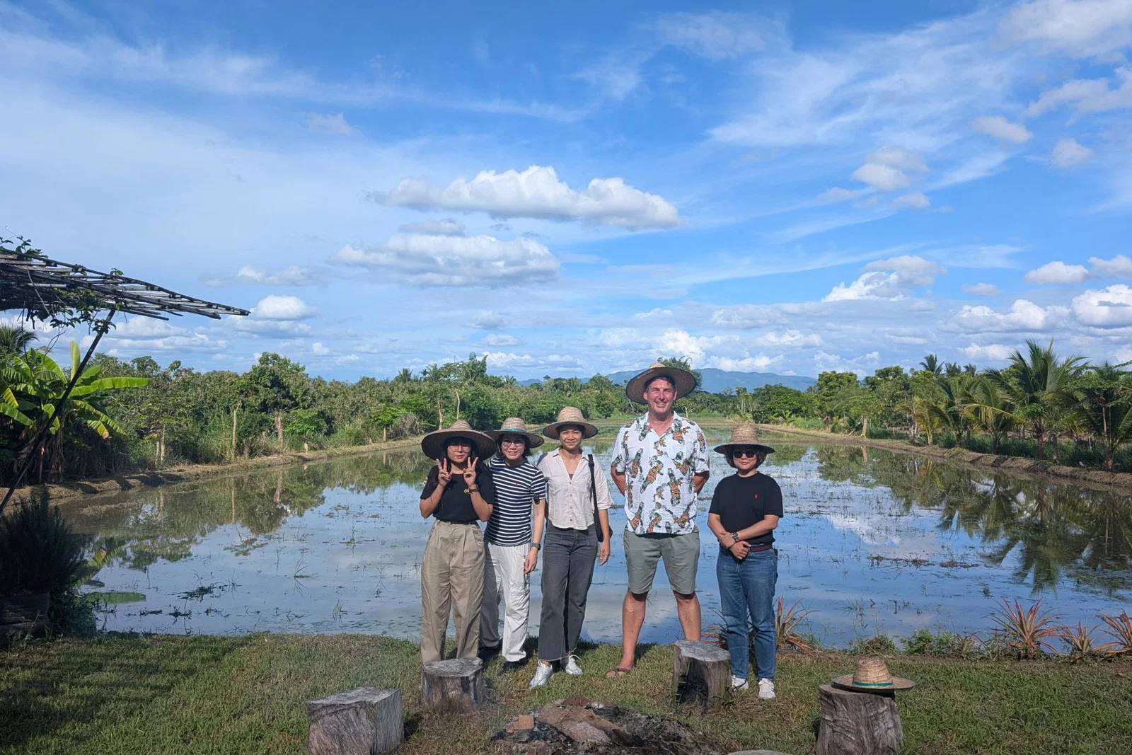 Easia Travel's Spencer Neal with members of the DMC's Thailand and Vietnam team 