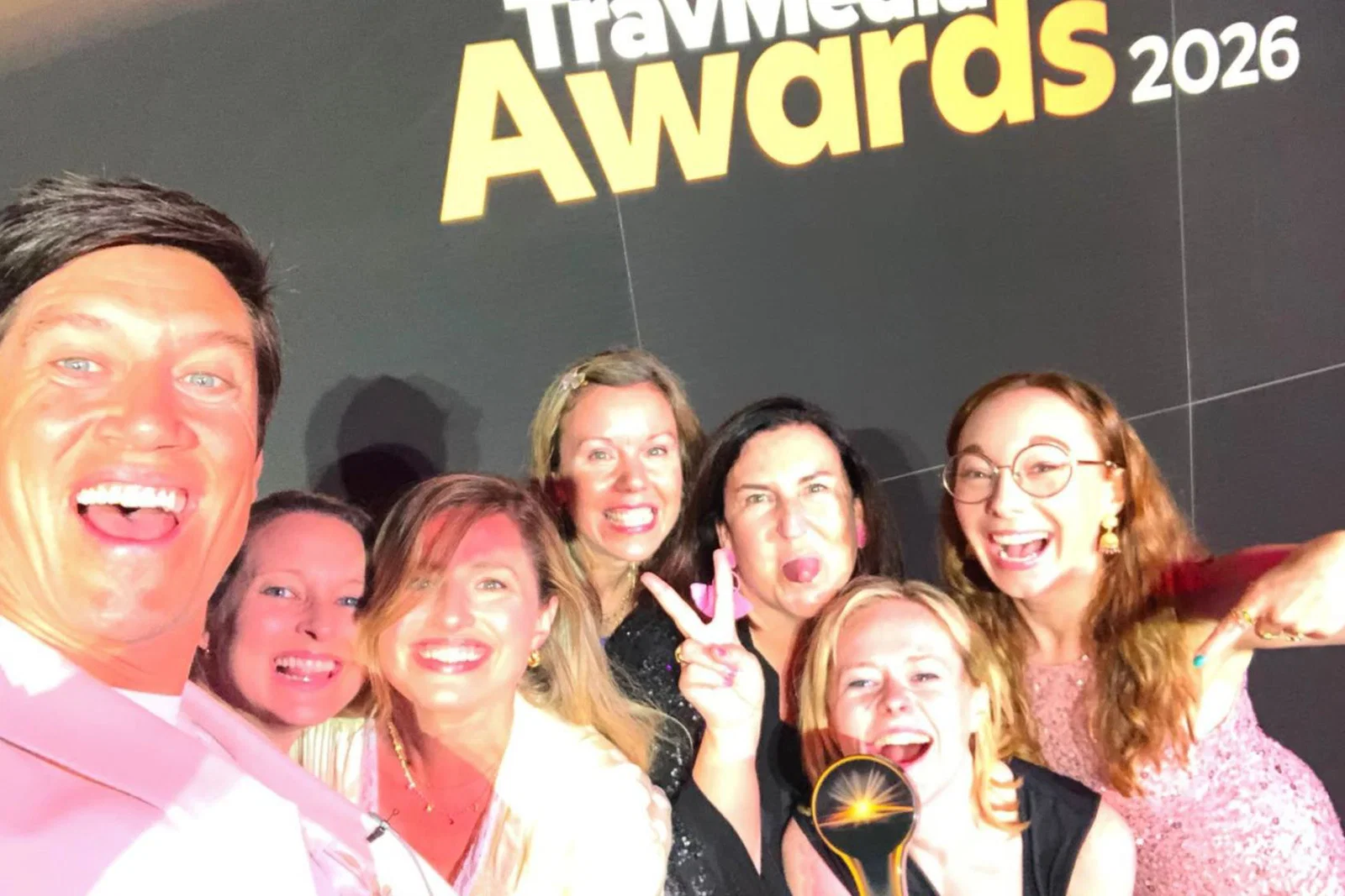 TTG team members with Vernon Kay