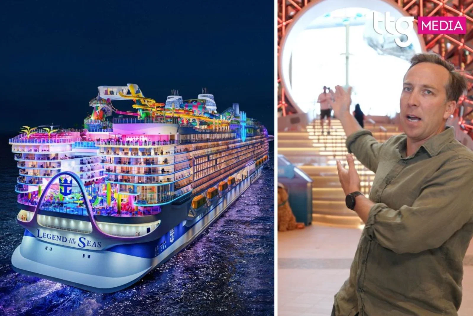 Harry got onboard Legend of the Seas during its European summer season