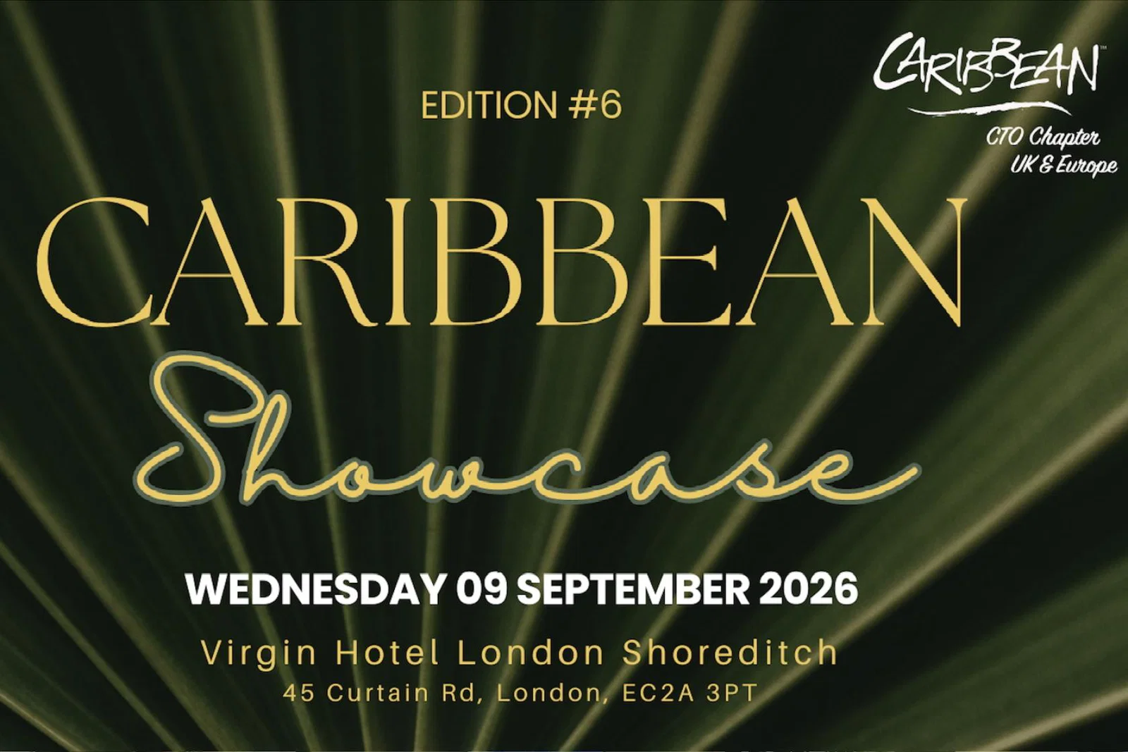 The CTO's Caribbean Showcase takes place on 9 September, 2026
