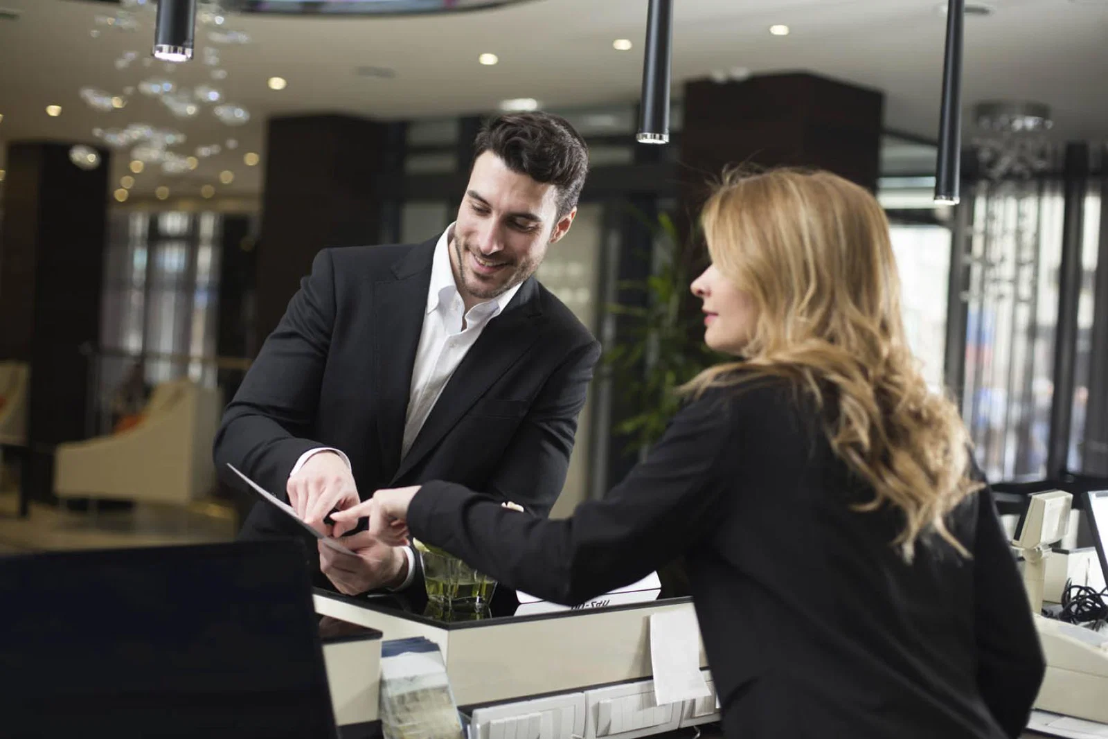 Hotel reception (stock)
