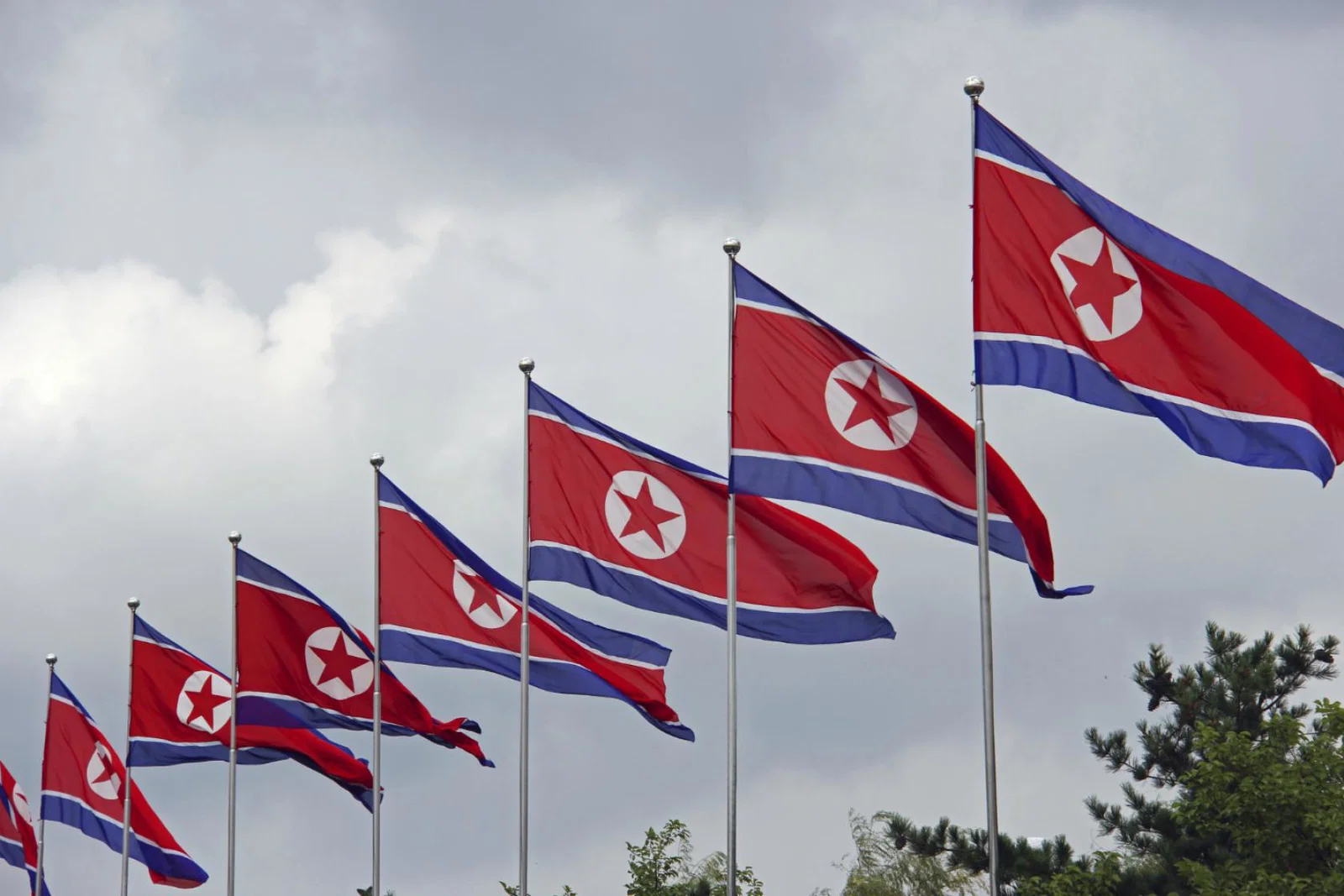 North Korea Flags