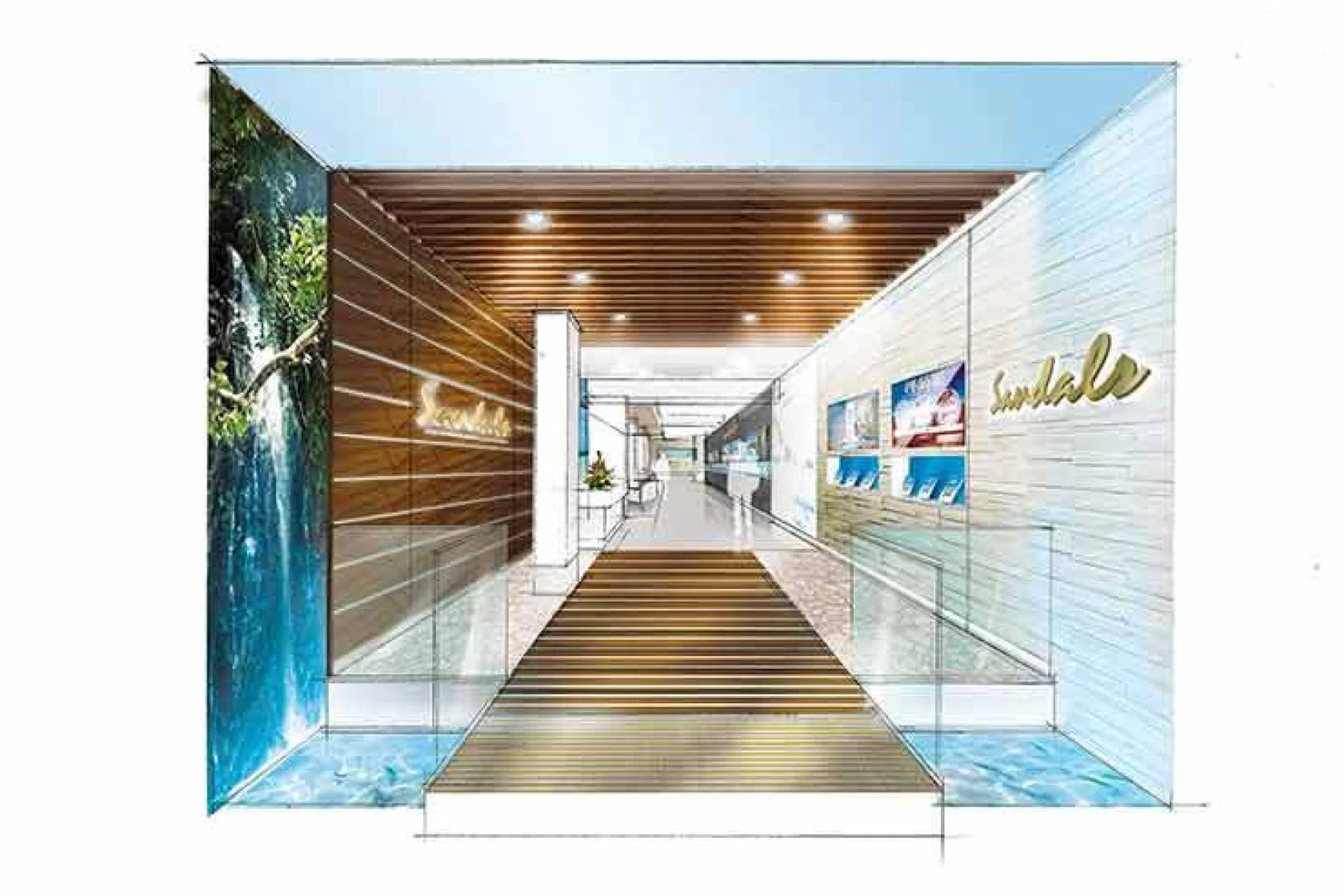 Sandals Store Entrance