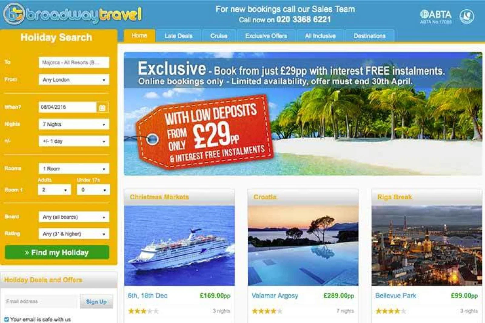 Broadway Travel Site