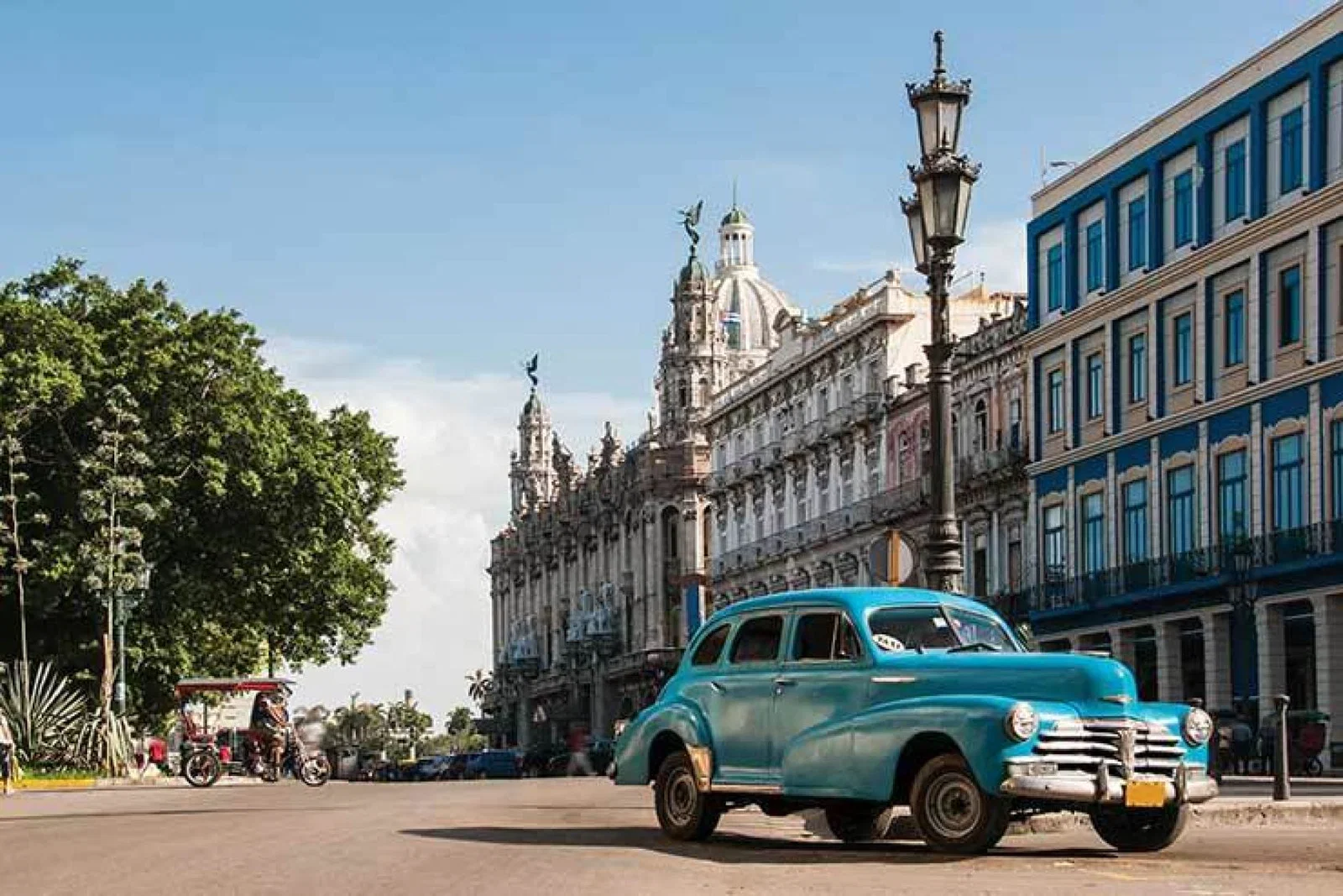 Cuban street scene with old car ThinkstockPhotos 513547468