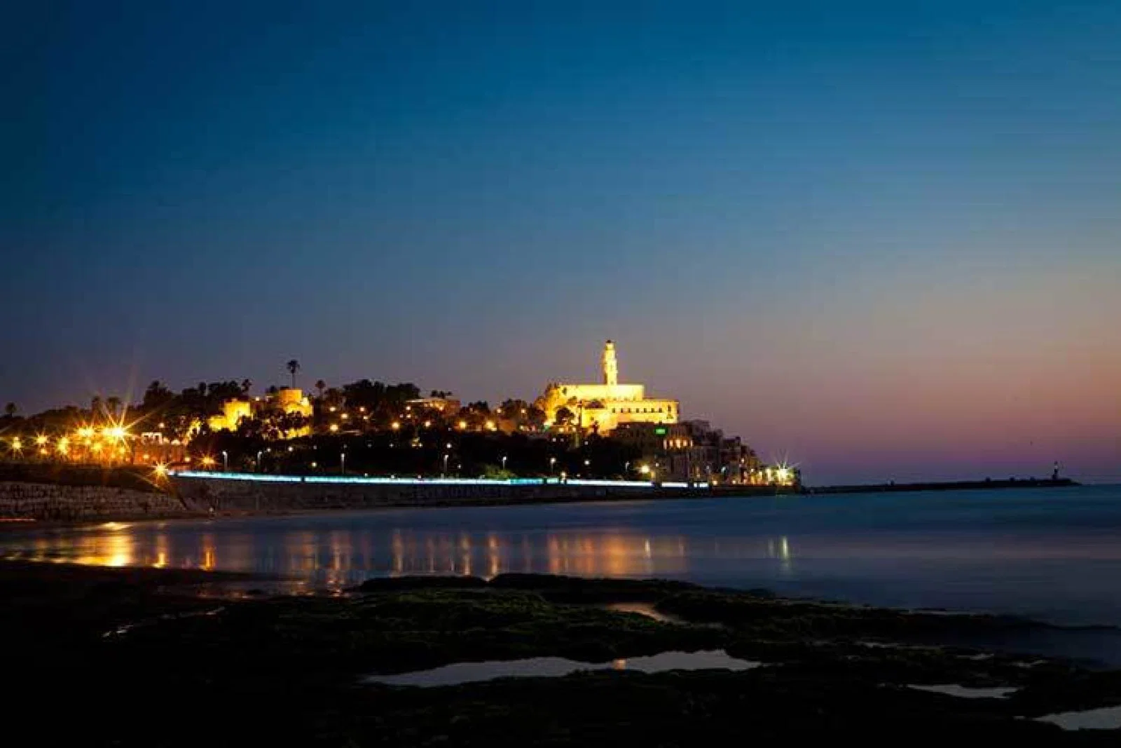 Jaffa Tel Aviv Israel by night 15187511645_830e2ec469