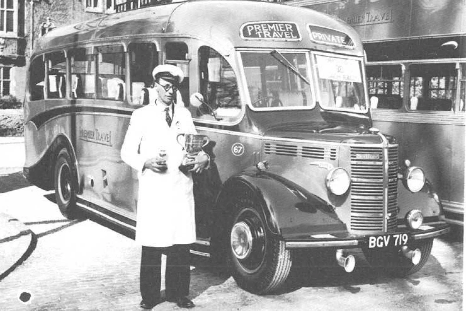 Premier Travel coach driver 1956