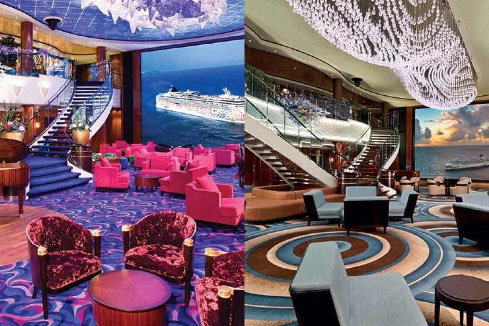 NCL Jade Atrium before and after