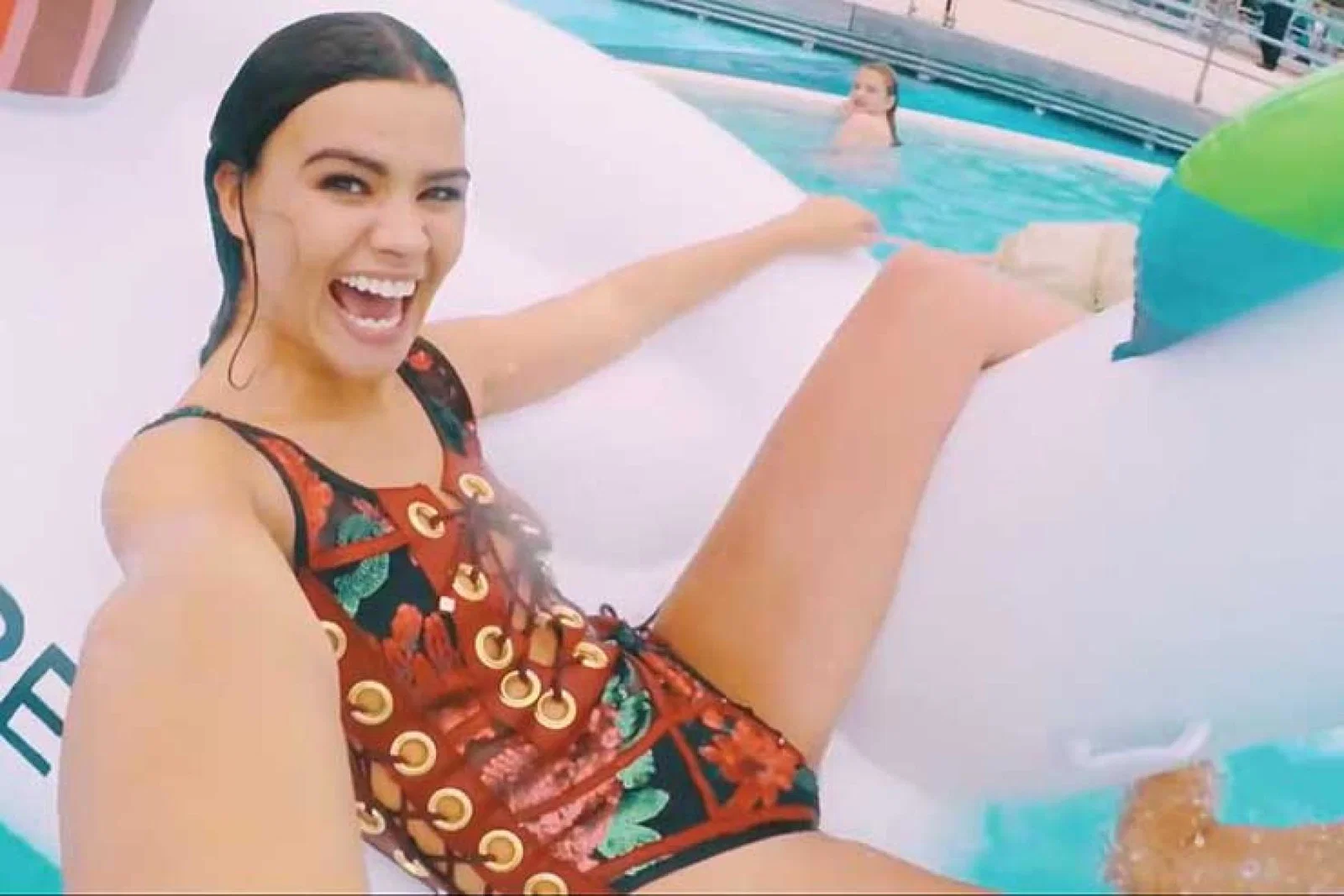 Girl on inflatable - Anchored teaser