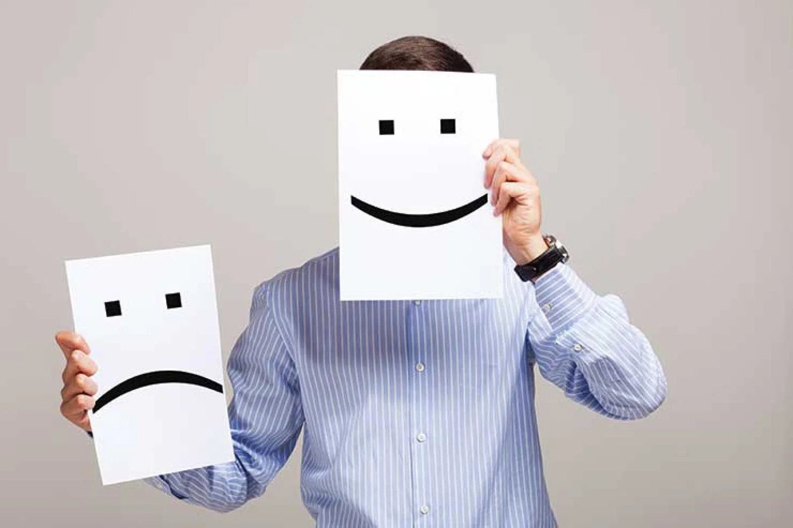 Happy Sad faces iStock-465052026