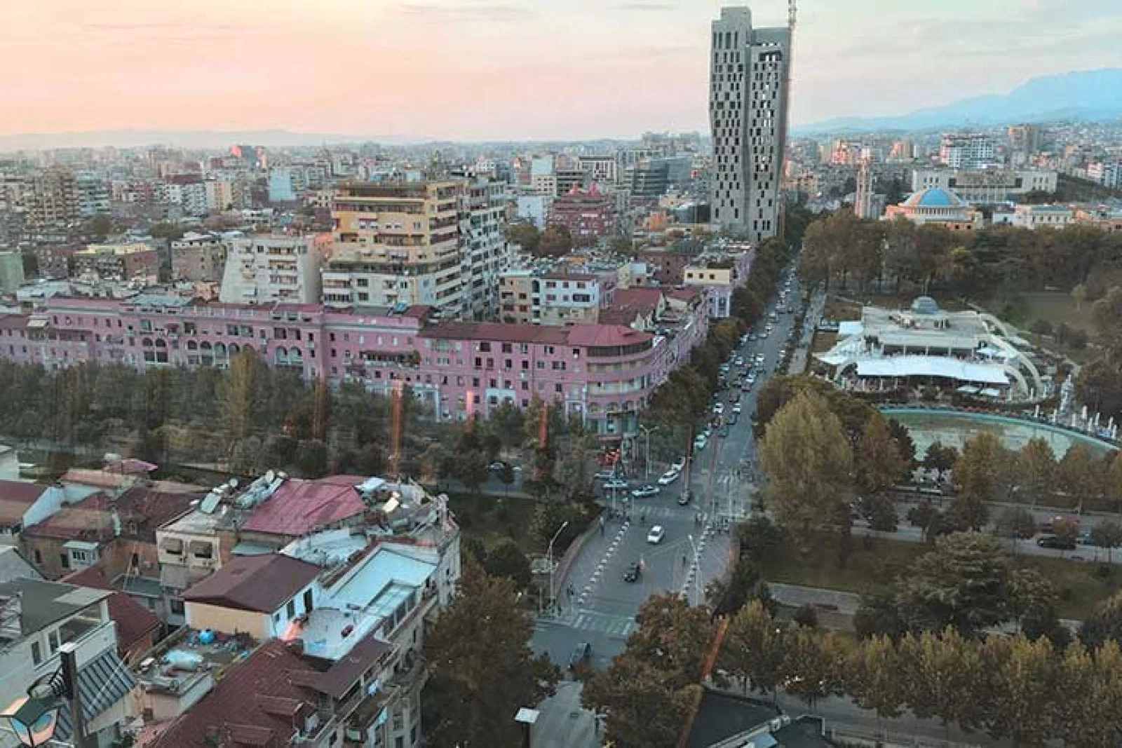 The Albanian capital Tirana 