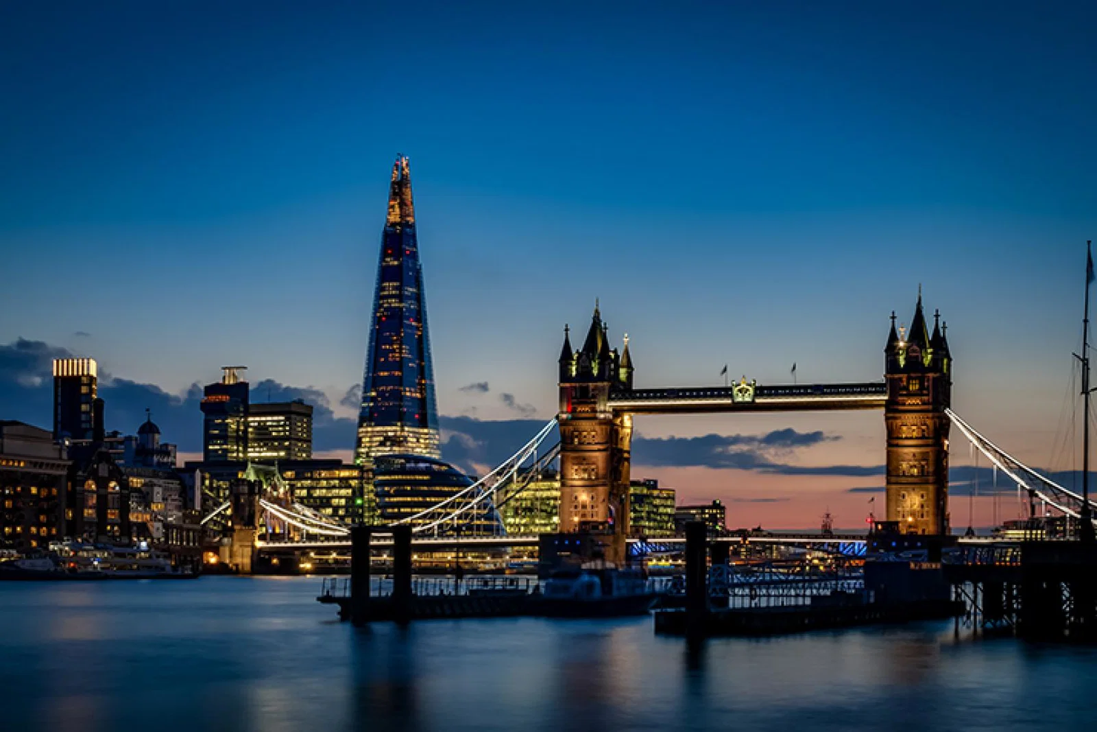 London skyline night