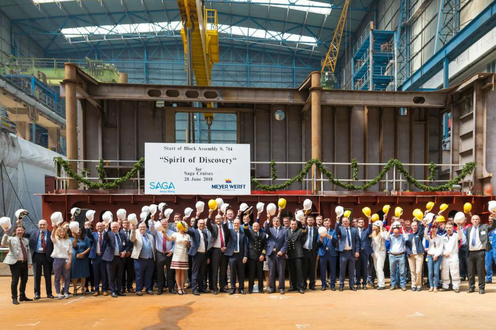 Saga Spirit of Discover keel-laying.jpg
