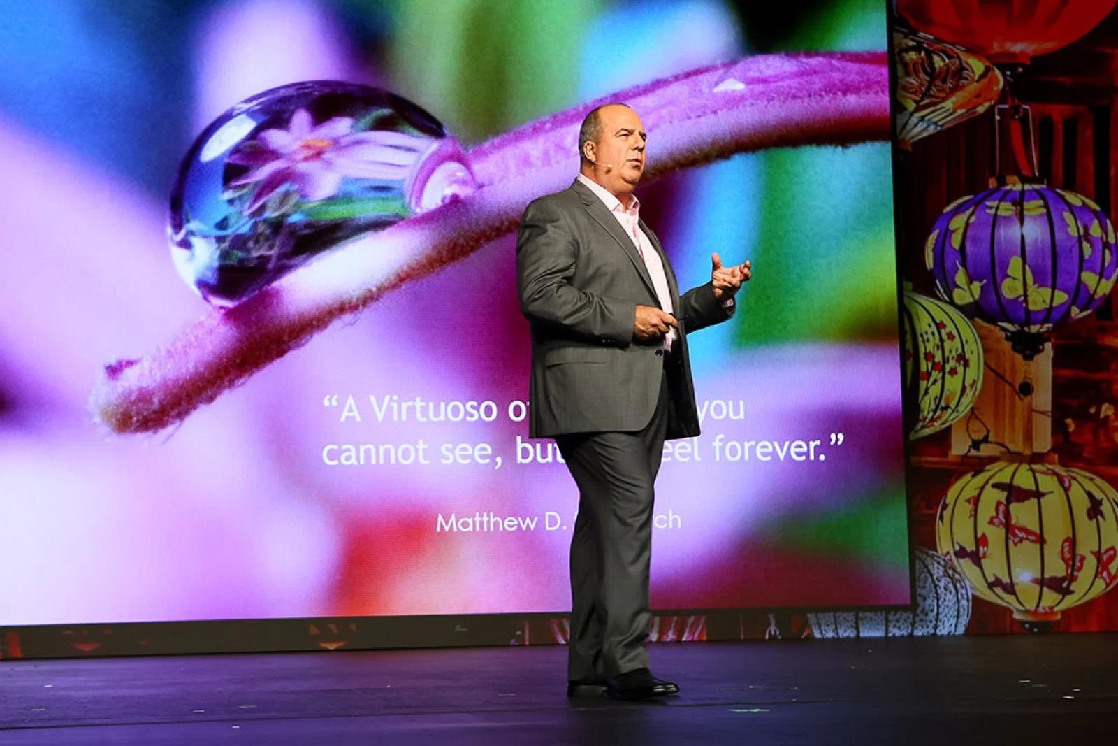 Upchurch at a past Virtuoso Travel Week event