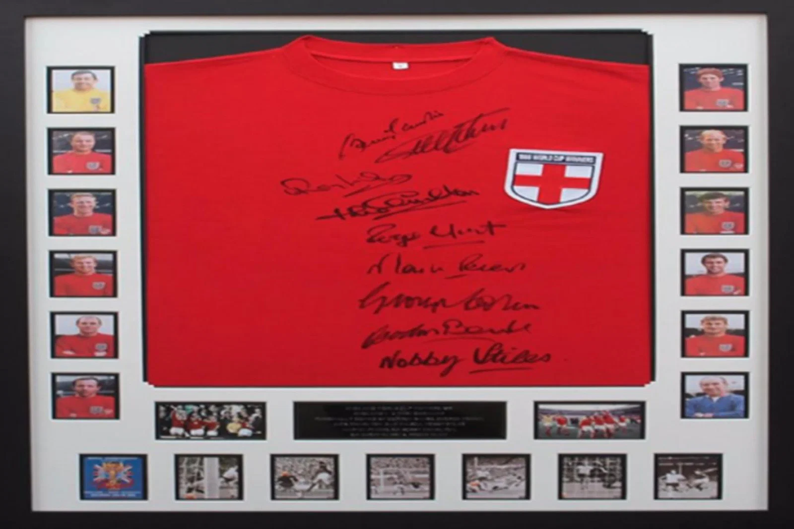 1966 England team signed shirt