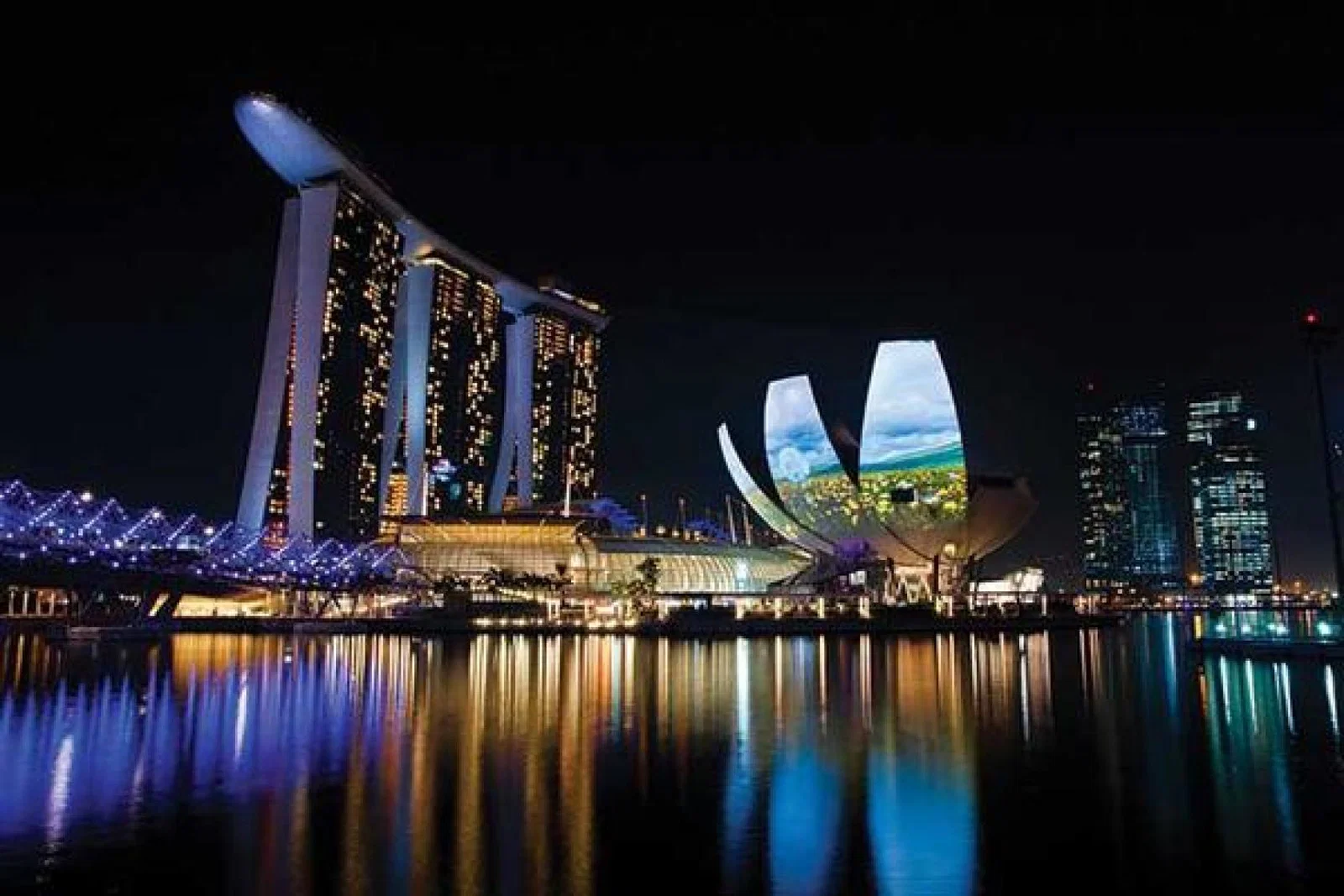 Singapore Skyline at night