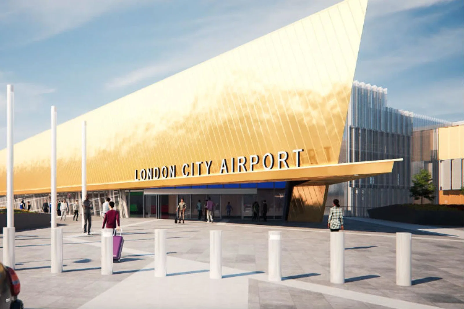 London City airport's proposed new terminal has been put on hold