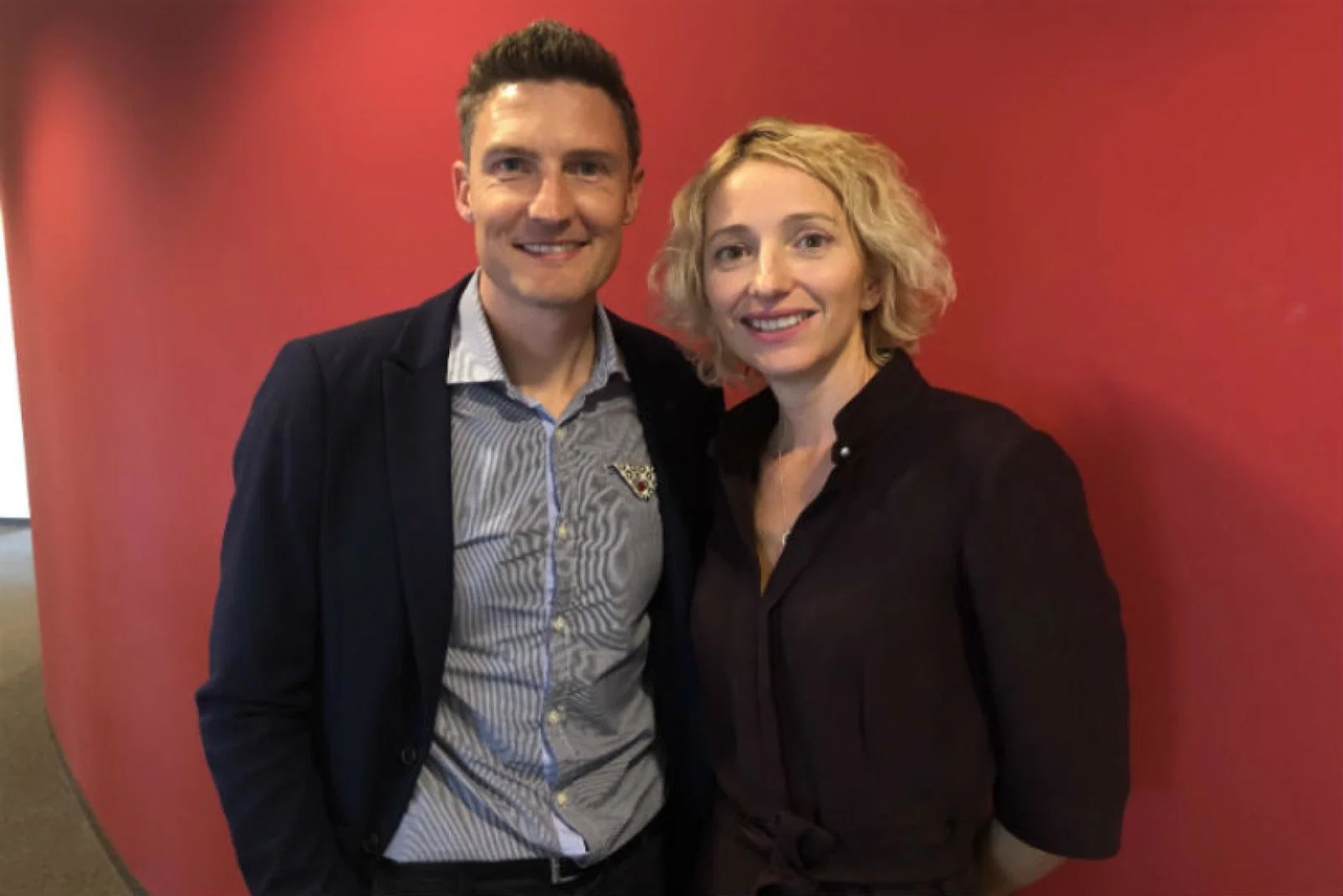 Joyner with A-Rosa UK & Ireland managing director Lucia Rowe