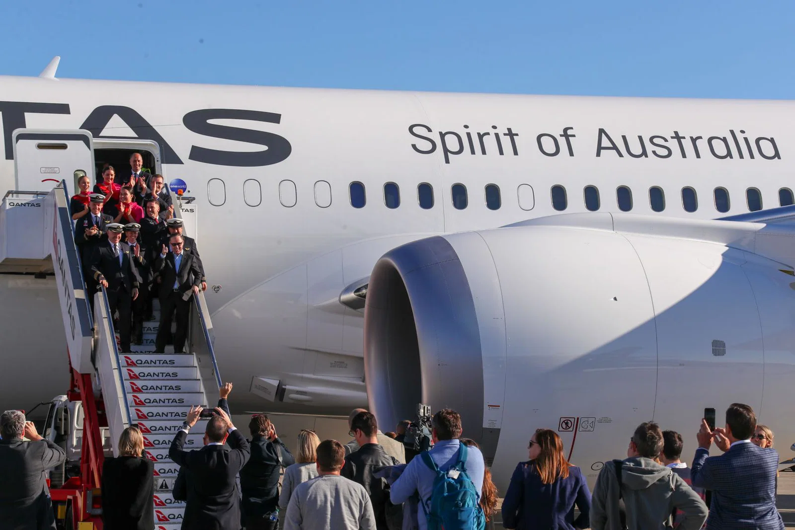 The journey marks the world's longest flight (Picture credit: James D Morgan/Qantas)