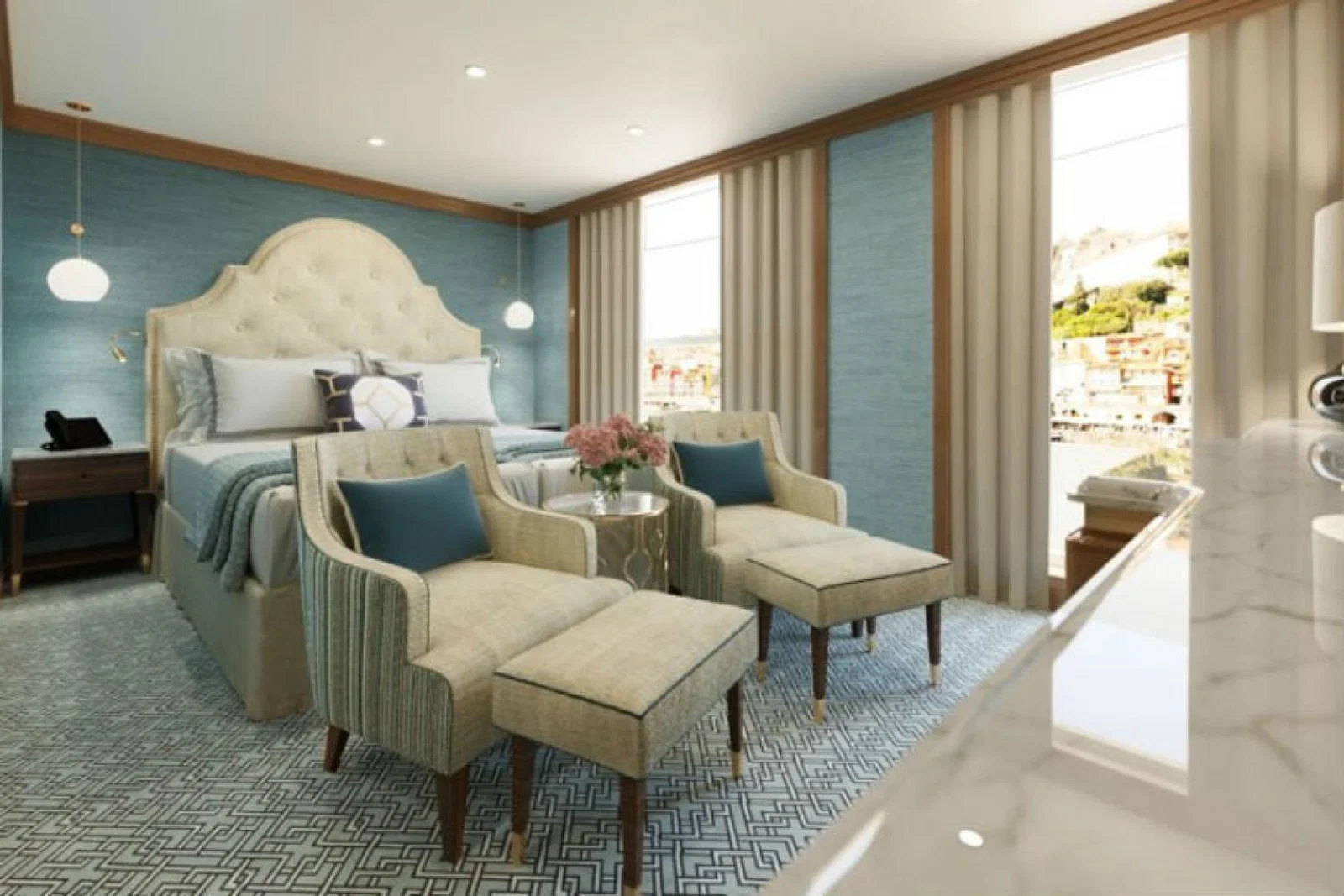 A suite on Uniworld's Sao Gabriel