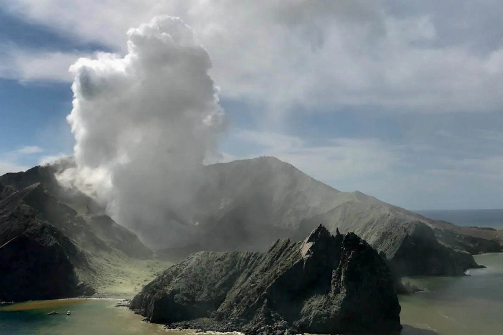 White Island erupted on 9 December. Picture: PA Images