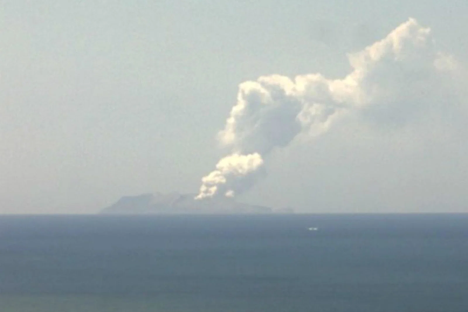 White Island after the eruption. Picture: New Zealand Institute of Geological and Nuclear Sciences