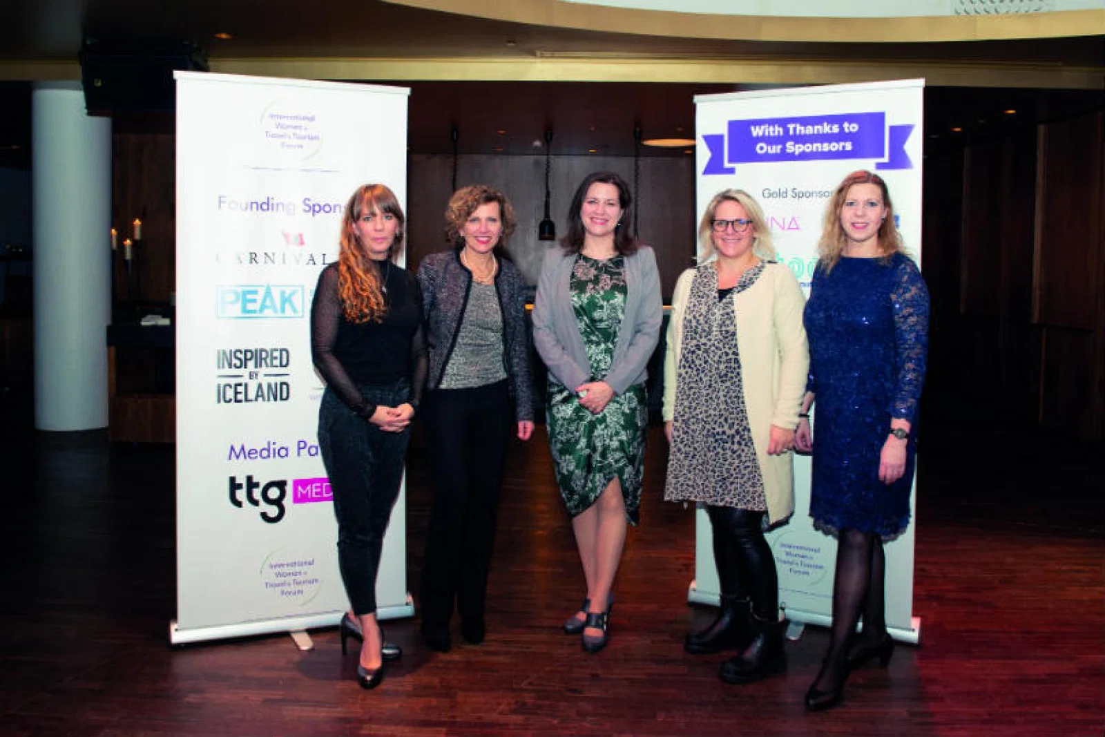 Eliza Reid, first lady of Iceland, pictured centre